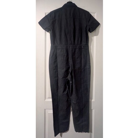 Outerknown | S.E.A. Suit, Short Sleeve Jumpsuit in Pitch Black - Picture 7 of 13